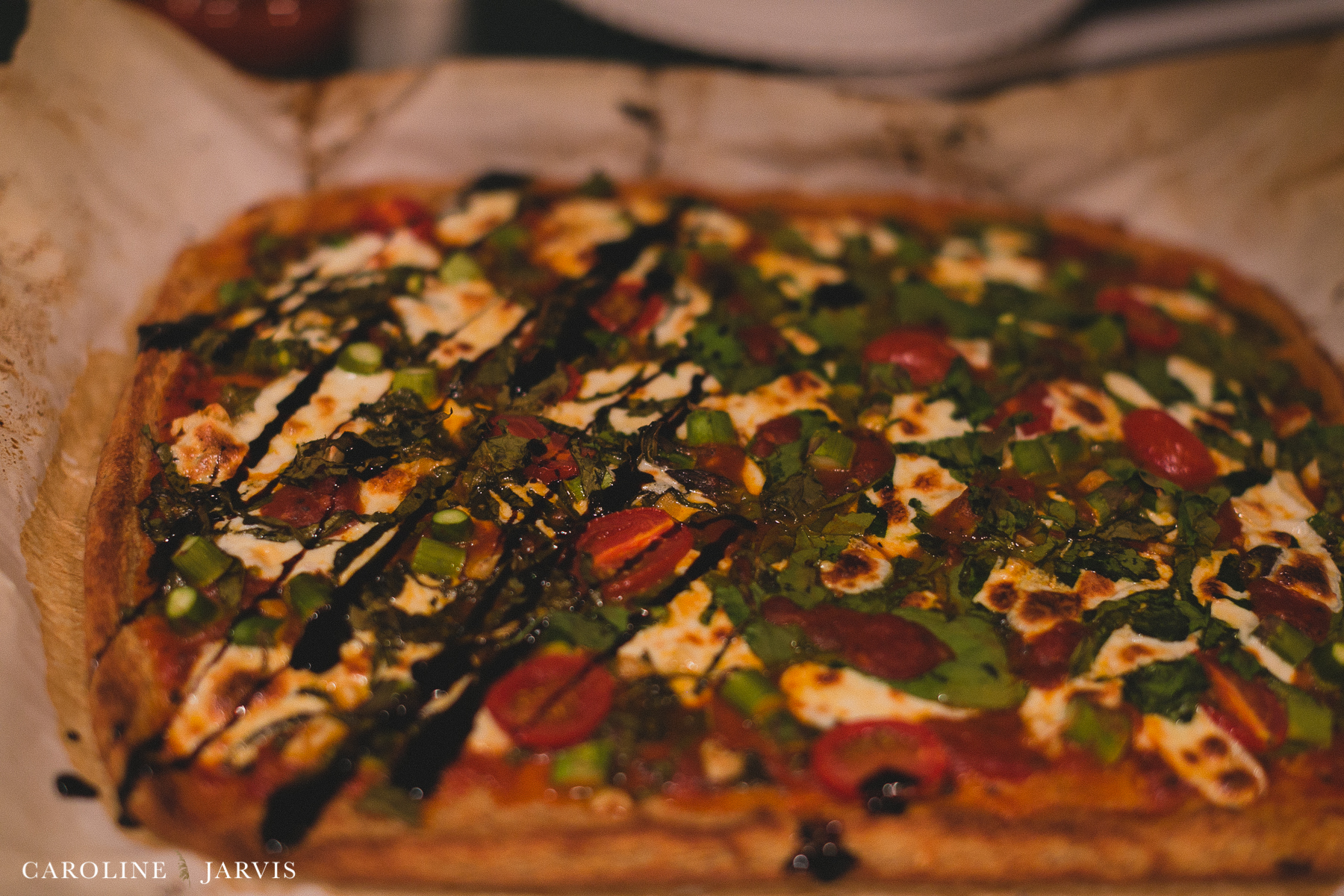 Cauliflower Pizza - Homemade and Gluten Free by Caroline Jarvis Photography