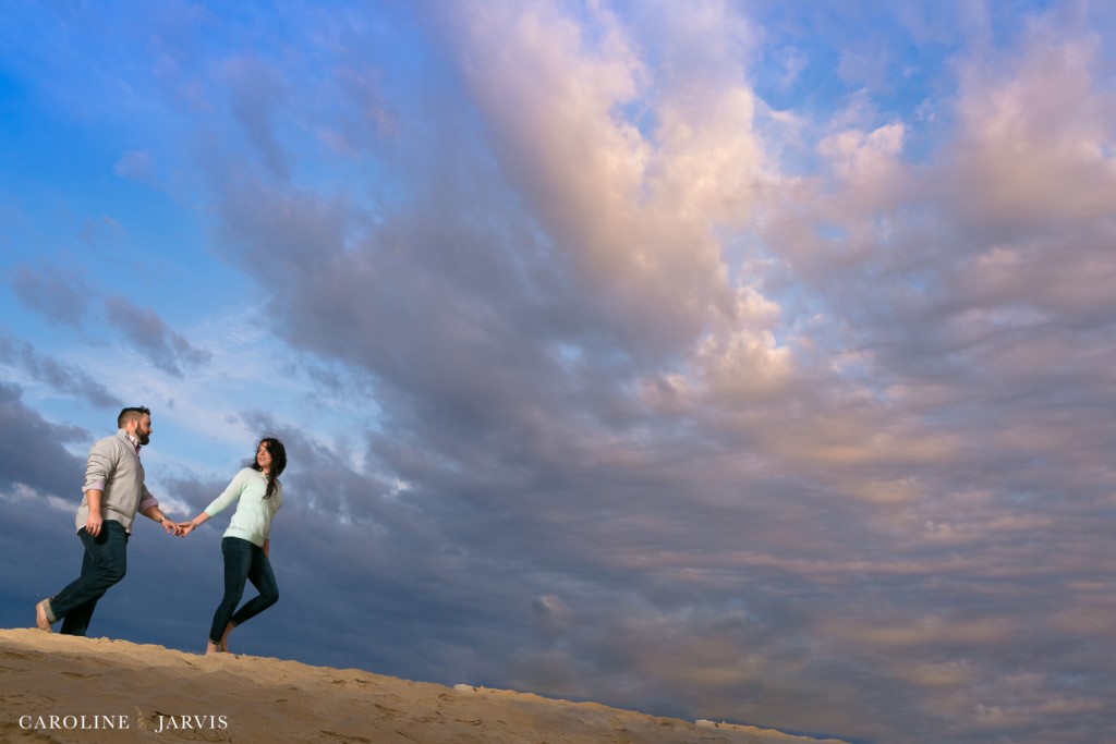 Outer Banks Engagement Portraits by Caroline Jarvis Photography