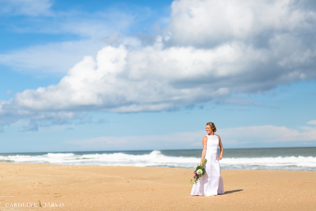 The Outer Banks Bride on Hatteras Island by Caroline Jarvis Photography