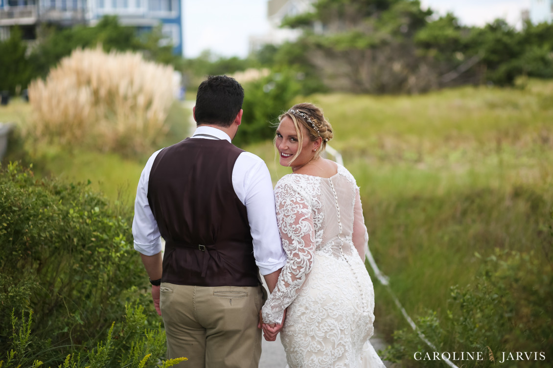 The Inn on Pamlico Sound Sunset Wedding by Caroline Jarvis Photography