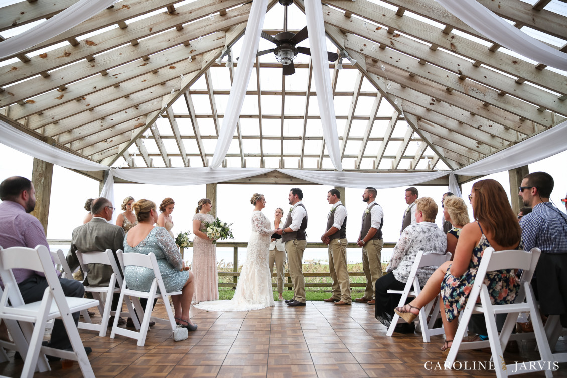 The Inn on Pamlico Sound Sunset Wedding by Caroline Jarvis Photography
