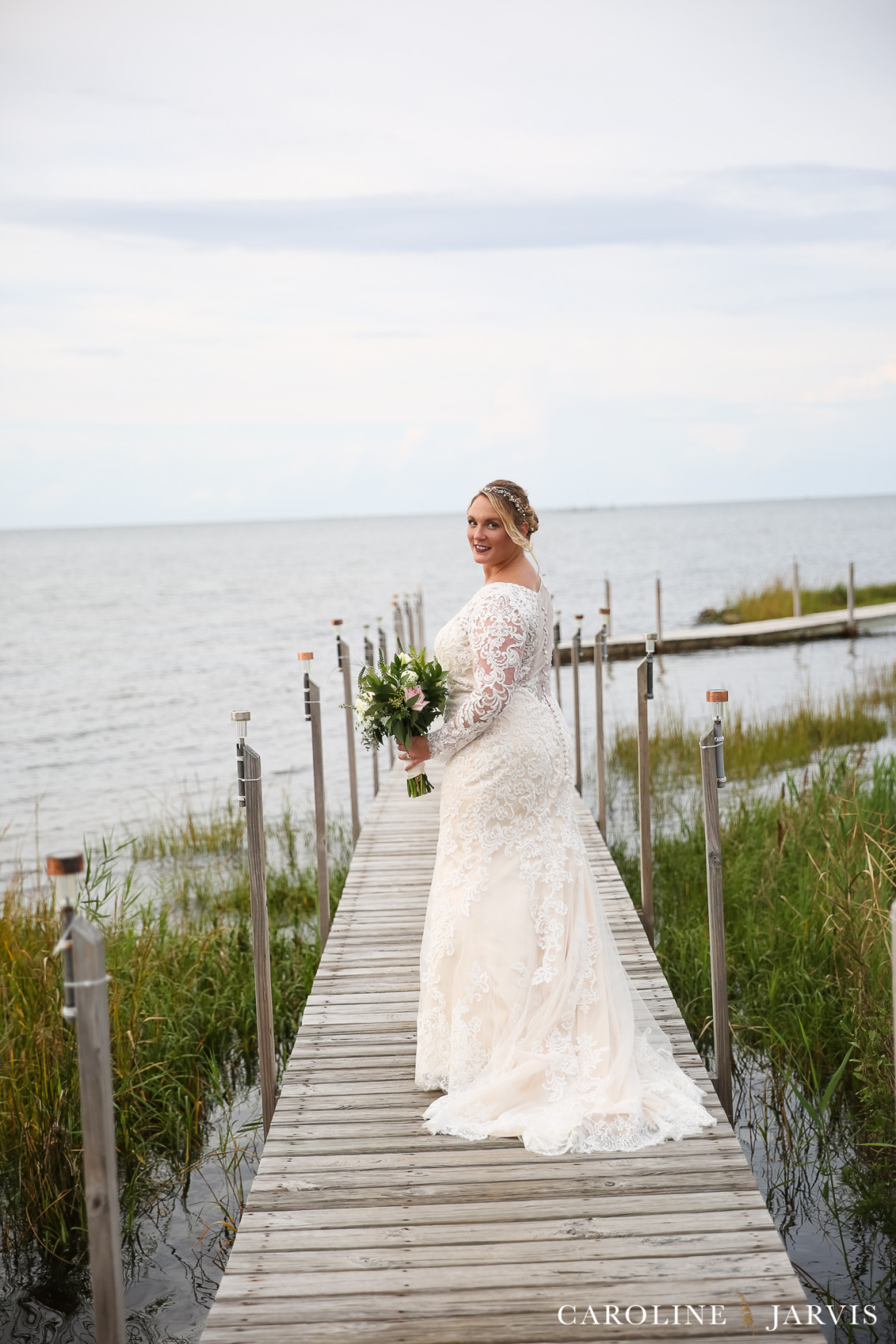 The Inn on Pamlico Sound Sunset Wedding by Caroline Jarvis Photography