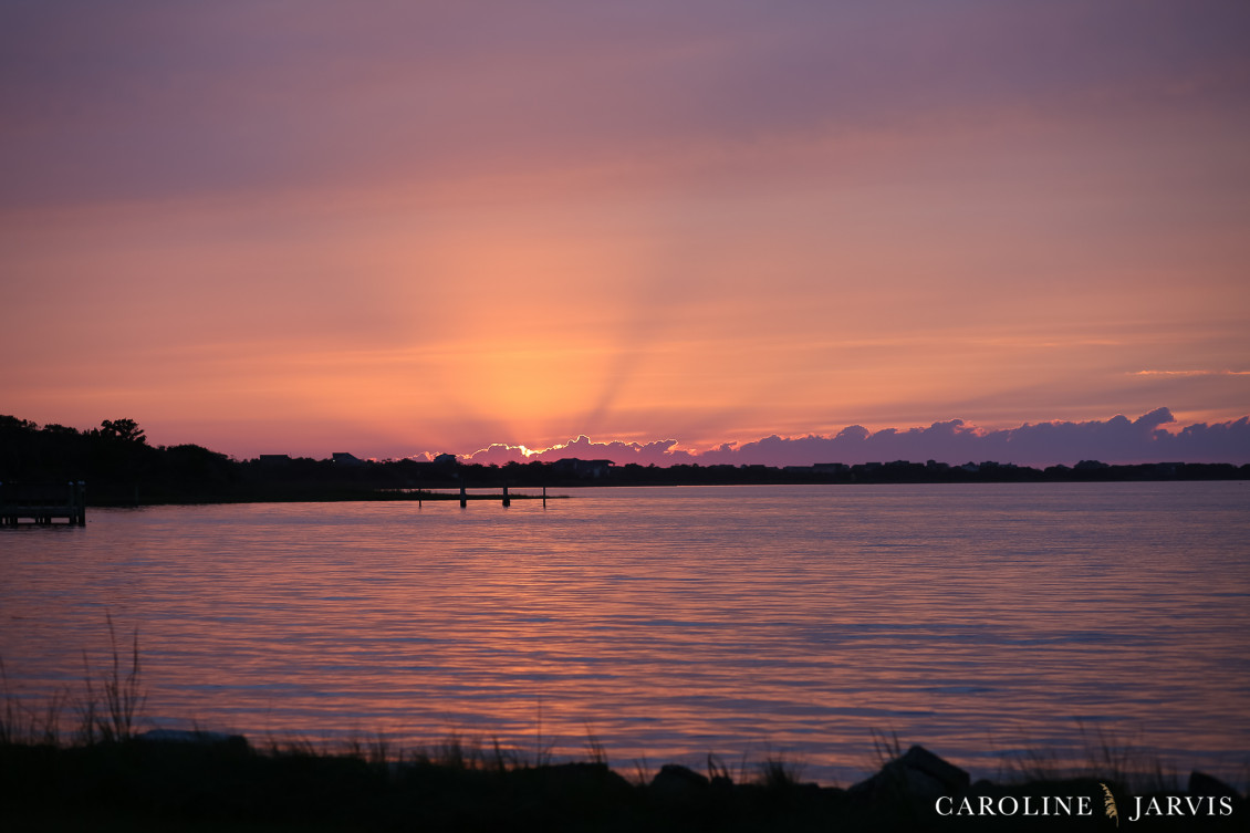 The Inn on Pamlico Sound Sunset Wedding by Caroline Jarvis Photography