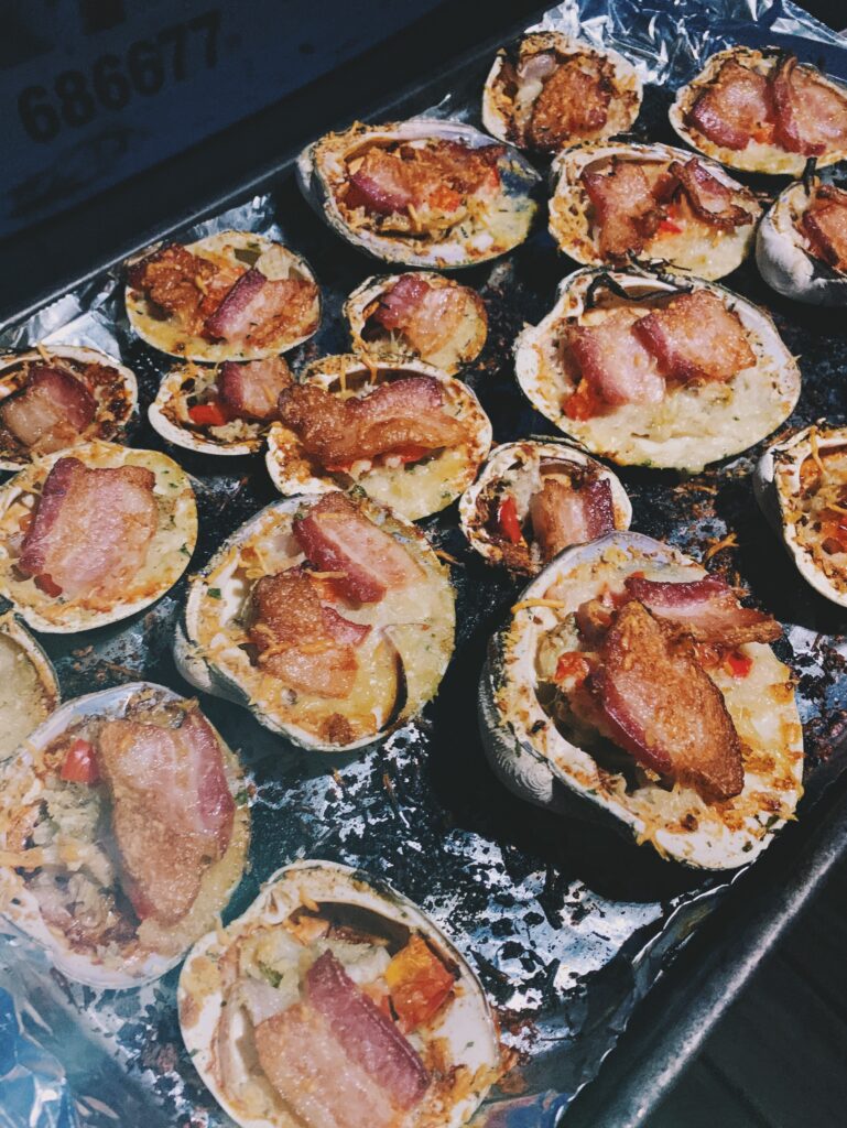 clams casino on grill